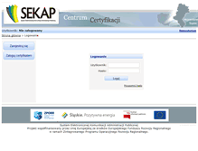 Tablet Screenshot of cc.sekap.pl